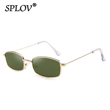 Vintage Small Rectangle Sunglasses Men Women Retro Metal Frame Sun Glasses AV8R